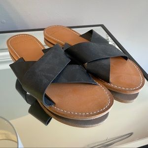 Abercrombie Black Sandals